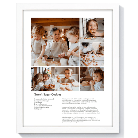 11x14" - 6 Photos, Wood Frame