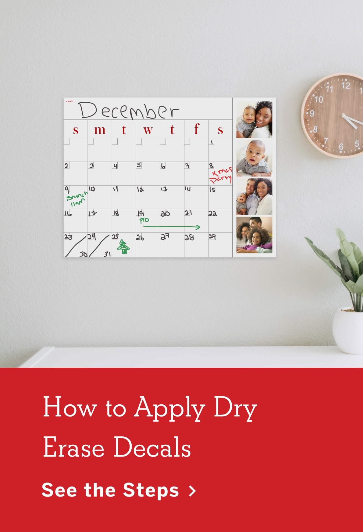 How to Apply Dry Erase Decals